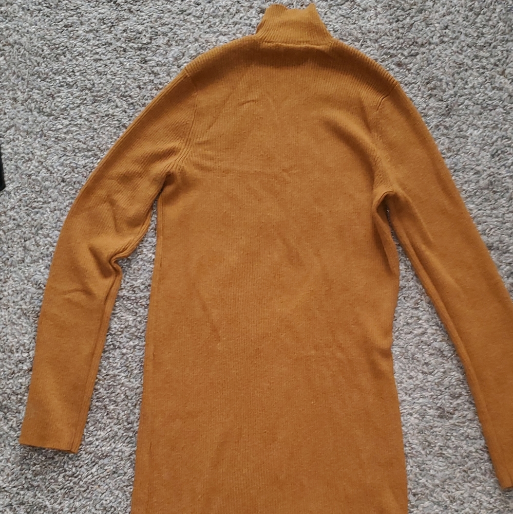 Mustard American Eagle Sweater Dress